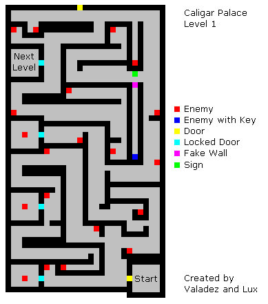 Caligar Palace Map 2